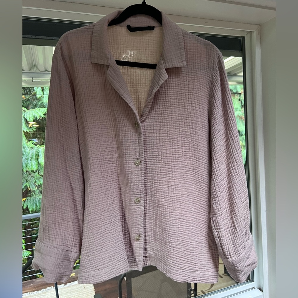 Jenni Kayne cotton gauze button up shirt